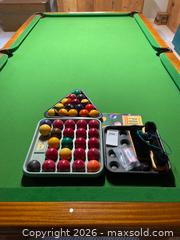 MaxSold Auction: Billiard Table with Accessories Located in Basement - Kingston (Ontario, Canada) PARTNER MANAGED Downsizing Online Auction - Sunnyside Road