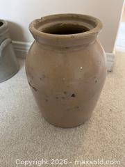 MaxSold Auction: Four Stoneware Crocks with One Lid, Tallest 11 Inches - Kingston (Ontario, Canada) PARTNER MANAGED Downsizing Online Auction - Sunnyside Road
