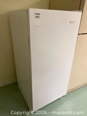 MaxSold Auction: Kelvinator Upright Freezer, Model MFU09M2BW4, 24×26.5×52 Inches - Kingston (Ontario, Canada) PARTNER MANAGED Downsizing Online Auction - Sunnyside Road