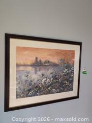 MaxSold Auction: Original Watercolor Signed L Hetherington, Farm and Wildflowers at Sunset, 22×30 - Kingston (Ontario, Canada) PARTNER MANAGED Downsizing Online Auction - Sunnyside Road