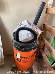 MaxSold Auction: Shop-Vac 13-Gallon High-Performance Wet/Dry Vacuum With Accessories - Kingston (Ontario, Canada) PARTNER MANAGED Downsizing Online Auction - Sunnyside Road