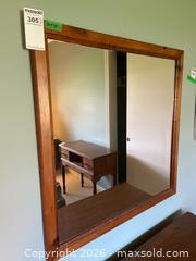 MaxSold Auction: Wood-Framed Square Mirror, 30 x 30 - Kingston (Ontario, Canada) PARTNER MANAGED Downsizing Online Auction - Sunnyside Road