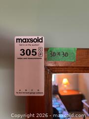 MaxSold Auction: Wood-Framed Square Mirror, 30 x 30 - Kingston (Ontario, Canada) PARTNER MANAGED Downsizing Online Auction - Sunnyside Road