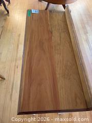 MaxSold Auction: Wood Writing Desk with White Frame and Matching Wooden Chair - Kingston (Ontario, Canada) PARTNER MANAGED Downsizing Online Auction - Sunnyside Road