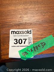 MaxSold Auction: Wooden Four-Drawer Dresser with Brass Handles - Kingston (Ontario, Canada) PARTNER MANAGED Downsizing Online Auction - Sunnyside Road