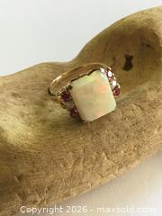 MaxSold Auction: Antique 10 Karat Gold Opal And Ruby Ring - Saanich (British Columbia, Canada) SELLER MANAGED Reseller Online Auction - Old West Saanich Road