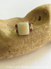 MaxSold Auction: Antique 10 Karat Gold Opal And Ruby Ring - Saanich (British Columbia, Canada) SELLER MANAGED Reseller Online Auction - Old West Saanich Road