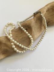 MaxSold Auction: Antique Saltwater Pearl Necklace 10 Karat White Gold  - Saanich (British Columbia, Canada) SELLER MANAGED Reseller Online Auction - Old West Saanich Road