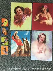 MaxSold Auction: Vintage 1950's Original Pin Up Litho Prints And Cards - Saanich (British Columbia, Canada) SELLER MANAGED Reseller Online Auction - Old West Saanich Road