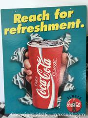 MaxSold Auction: Vintage Coca Cola Advertising Items  - Saanich (British Columbia, Canada) SELLER MANAGED Reseller Online Auction - Old West Saanich Road