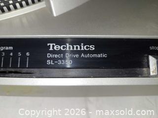MaxSold Auction: Vintage Technics SL-3350 Direct-Drive Turntable, 33/45 RPM, Silver - Toronto (Ontario, Canada) PARTNER MANAGED Reseller Online Auction - Queen Street West