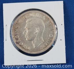 MaxSold Auction: 1939 Canada Silver Dollar Coin - Langford (British Columbia, Canada) PARTNER MANAGED Downsizing Online Auction - Glen Lake Road