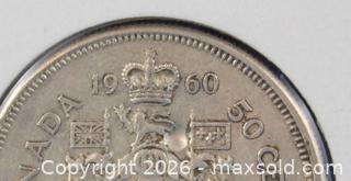 MaxSold Auction: 1960 Silver Canada .50 Cent  - Langford (British Columbia, Canada) PARTNER MANAGED Downsizing Online Auction - Glen Lake Road