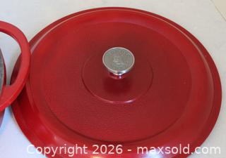 MaxSold Auction: Nordic Ware Red Cast Iron Dutch oven. - Langford (British Columbia, Canada) PARTNER MANAGED Downsizing Online Auction - Glen Lake Road