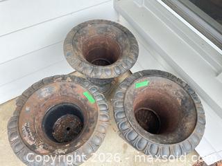 MaxSold Auction: Set of 3 Cast Iron Garden Planters - Prince Edward (Ontario, Canada) PARTNER MANAGED Downsizing Online Auction - West Mary Street