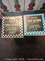 MaxSold Auction: 1972 AVON Chess - Set 16 Pieces - Red/Brown - Webster (New York, USA) PARTNER MANAGED Estate Sale Online Auction - North Avenue