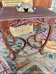 MaxSold Auction: Antique Carved Wood Side Table - Webster (New York, USA) PARTNER MANAGED Estate Sale Online Auction - North Avenue