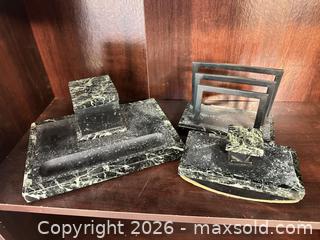 MaxSold Auction: Antique Marble Desk Set - Webster (New York, USA) PARTNER MANAGED Estate Sale Online Auction - North Avenue