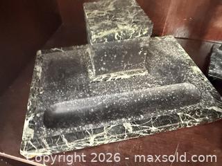 MaxSold Auction: Antique Marble Desk Set - Webster (New York, USA) PARTNER MANAGED Estate Sale Online Auction - North Avenue