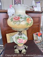 MaxSold Auction: Antique Rose Parlor Lamp - Webster (New York, USA) PARTNER MANAGED Estate Sale Online Auction - North Avenue