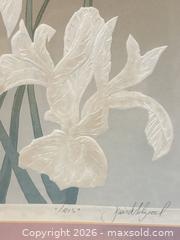 MaxSold Auction: Art:  Iris - Embossed Serigraph - David Allgood - Webster (New York, USA) PARTNER MANAGED Estate Sale Online Auction - North Avenue