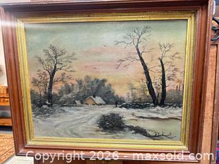 MaxSold Auction: Art:  Oil Painting, Framed - Webster (New York, USA) PARTNER MANAGED Estate Sale Online Auction - North Avenue