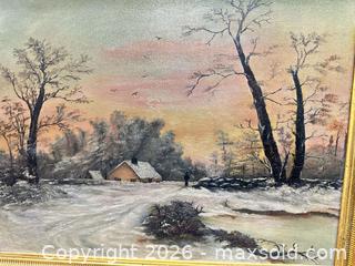 MaxSold Auction: Art:  Oil Painting, Framed - Webster (New York, USA) PARTNER MANAGED Estate Sale Online Auction - North Avenue