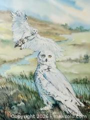 MaxSold Auction: Art: Snowy Owls Original Watercolor - Webster (New York, USA) PARTNER MANAGED Estate Sale Online Auction - North Avenue