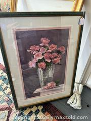 MaxSold Auction: Art: Watercolor - Roses in Vase - Wayne Iredale - Webster (New York, USA) PARTNER MANAGED Estate Sale Online Auction - North Avenue