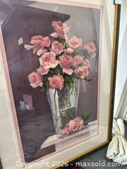 MaxSold Auction: Art: Watercolor - Roses in Vase - Wayne Iredale - Webster (New York, USA) PARTNER MANAGED Estate Sale Online Auction - North Avenue