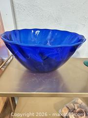 MaxSold Auction: Cobalt Blue Signed Bowl - Webster (New York, USA) PARTNER MANAGED Estate Sale Online Auction - North Avenue