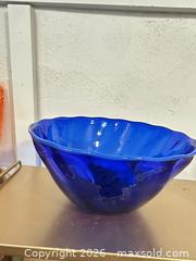 MaxSold Auction: Cobalt Blue Signed Bowl - Webster (New York, USA) PARTNER MANAGED Estate Sale Online Auction - North Avenue