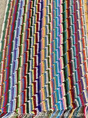MaxSold Auction: Crocheted Multi-Color Lap Blanket - Webster (New York, USA) PARTNER MANAGED Estate Sale Online Auction - North Avenue