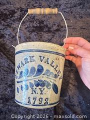 MaxSold Auction: Farmhouse Salt Glazed Pottery Bucket  - Webster (New York, USA) PARTNER MANAGED Estate Sale Online Auction - North Avenue