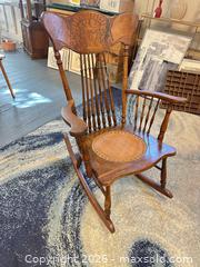 MaxSold Auction: Grannycore - Antique Rocking Chair - Webster (New York, USA) PARTNER MANAGED Estate Sale Online Auction - North Avenue