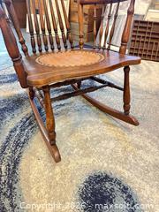 MaxSold Auction: Grannycore - Antique Rocking Chair - Webster (New York, USA) PARTNER MANAGED Estate Sale Online Auction - North Avenue