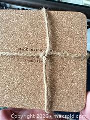 MaxSold Auction: MacKenzie-Childs Cork Board Courtly Check Coasters - Webster (New York, USA) PARTNER MANAGED Estate Sale Online Auction - North Avenue