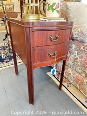 MaxSold Auction: Small Mahogany Side Table  - Webster (New York, USA) PARTNER MANAGED Estate Sale Online Auction - North Avenue