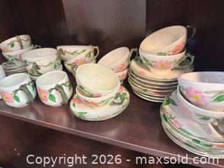 MaxSold Auction: Vintage Franciscan Rose Teacups and Saucers - Webster (New York, USA) PARTNER MANAGED Estate Sale Online Auction - North Avenue