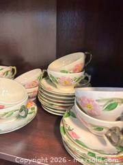MaxSold Auction: Vintage Franciscan Rose Teacups and Saucers - Webster (New York, USA) PARTNER MANAGED Estate Sale Online Auction - North Avenue
