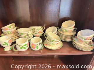 MaxSold Auction: Vintage Franciscan Rose Teacups and Saucers - Webster (New York, USA) PARTNER MANAGED Estate Sale Online Auction - North Avenue