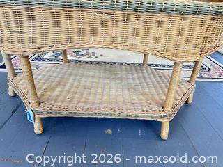 MaxSold Auction: Wicker Coffee Table - Webster (New York, USA) PARTNER MANAGED Estate Sale Online Auction - North Avenue