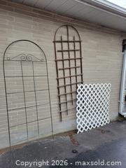 MaxSold Auction: Mixed Garden Trellises, Torches & Planters Lot (6-10) - Oshawa (Ontario, Canada) PARTNER MANAGED Downsizing Online Auction - Somerville Street