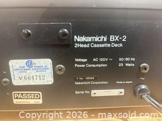 MaxSold Auction: Nakamichi BX-2 Cassette Deck - Oshawa (Ontario, Canada) PARTNER MANAGED Downsizing Online Auction - Somerville Street