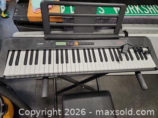MaxSold Auction: Casio Tone Keyboard with Stand and Stool Model CT-5195 - Pelham (Ontario, Canada) SELLER MANAGED Reseller Online Auction - Foss Road