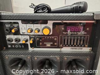 MaxSold Auction: Krass Digital Karaoke Mp3 Radio with Mic - Pelham (Ontario, Canada) SELLER MANAGED Reseller Online Auction - Foss Road