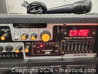 MaxSold Auction: Krass Digital Karaoke Mp3 Radio with Mic - Pelham (Ontario, Canada) SELLER MANAGED Reseller Online Auction - Foss Road