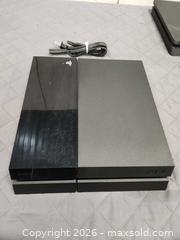 MaxSold Auction: Play Station 4 Console and Power Cord Model CUH-1115A, Powers on, Untested - Pelham (Ontario, Canada) SELLER MANAGED Reseller Online Auction - Foss Road