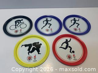 MaxSold Auction: Coca-Cola Atlanta 1996 Olympic Metal Coasters - New Westminster (British Columbia, Canada) SELLER MANAGED Reseller Online Auction - Canfor Avenue