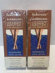 MaxSold Auction: Lakerain Leg Makeup Waterproof Long-Lasting, 118 ml (2 Pack) - New Westminster (British Columbia, Canada) SELLER MANAGED Reseller Online Auction - Canfor Avenue